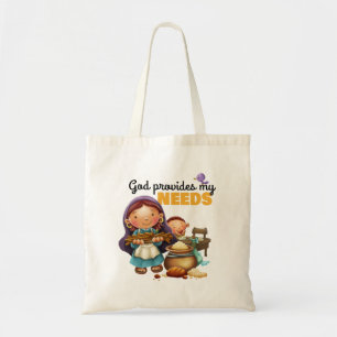 Tote Bag L'illustration mignonne d'histoire de vers de