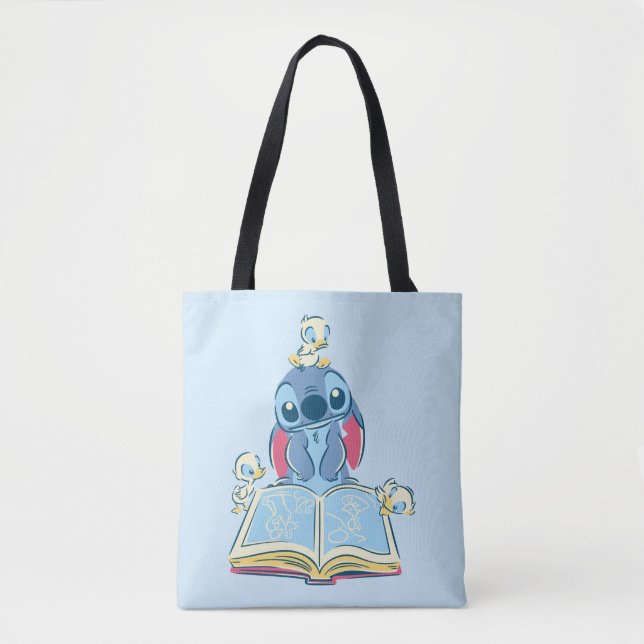 Tote Bag Lilo et Stitch| Lire le vilain canard (Devant)