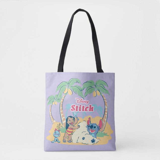 Tote Bag Lilo et Stitch| Venez visiter les îles ! (Devant)
