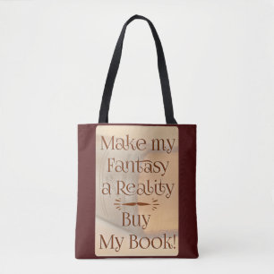 Tote Bag L'Imaginaire devient l'écrivain de réalité Slogan