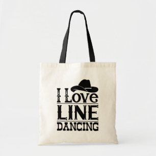 Tote Bag Line Dancing Cowboy Boots Cowgirl Country Music