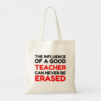 TOTE BAG L'INFLUENCE D'UN BON ENSEIGNANT N'A JAMAIS ÉCLATÉ