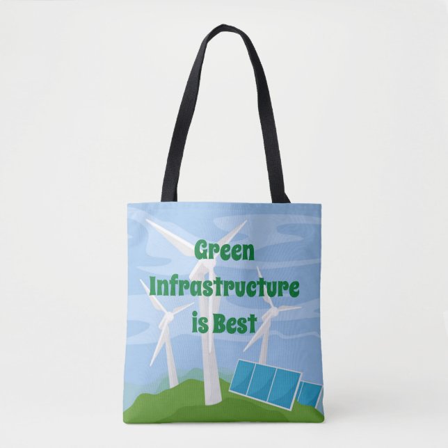 Tote Bag L'infrastructure verte est la meilleure (Devant)