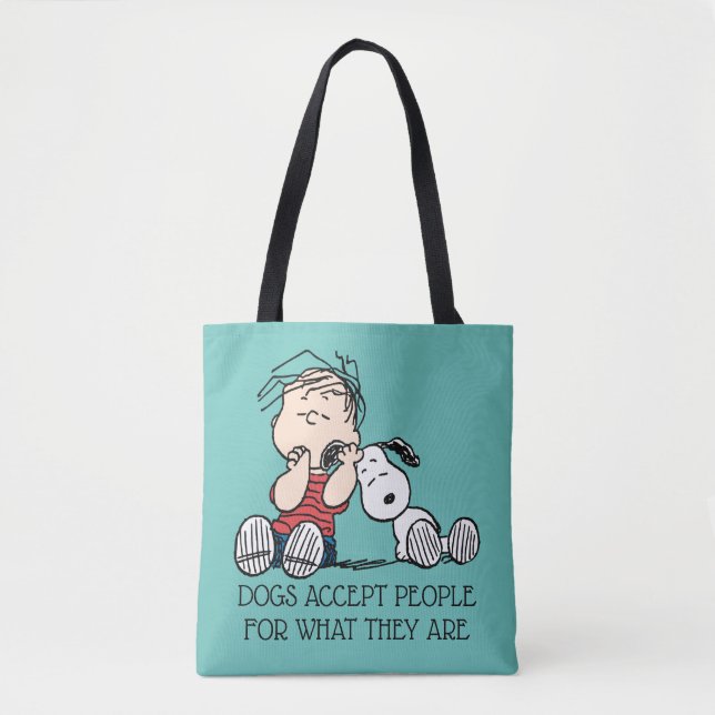 Tote Bag Linus consolé avec l'oreille de Snoopy (Devant)