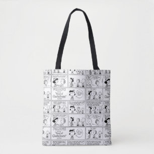 Tote Bag Linus raconte Lucy Elle est Crabby