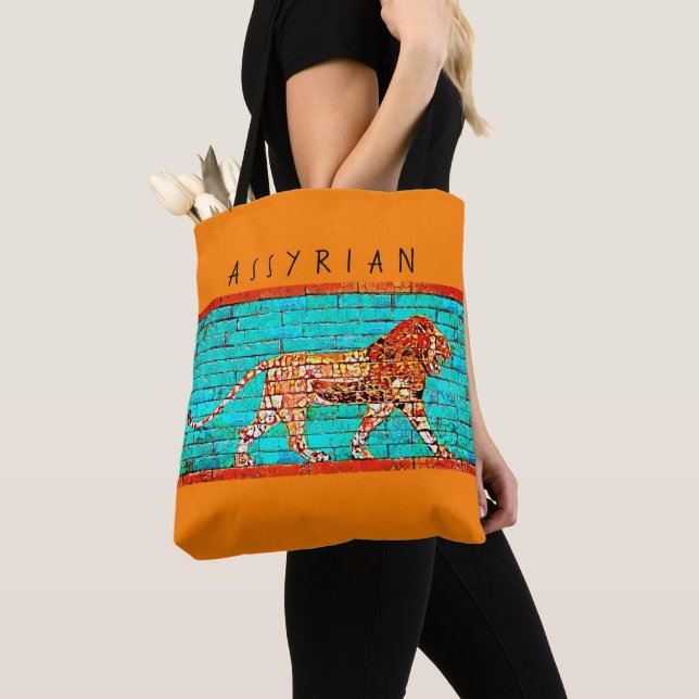 Tote Bag Lion assyrien Fourre-tout (De près)