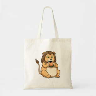 Tote Bag Lion avec hamburger