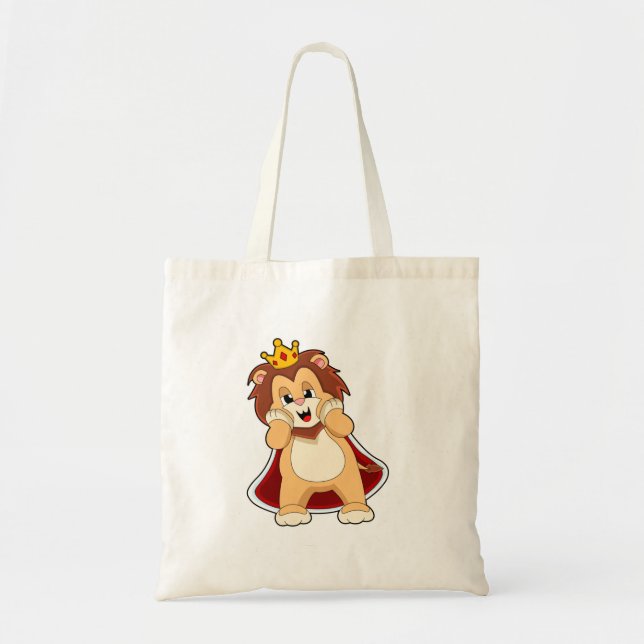 Tote Bag Lion comme roi avec Couronne.PNG (Devant)