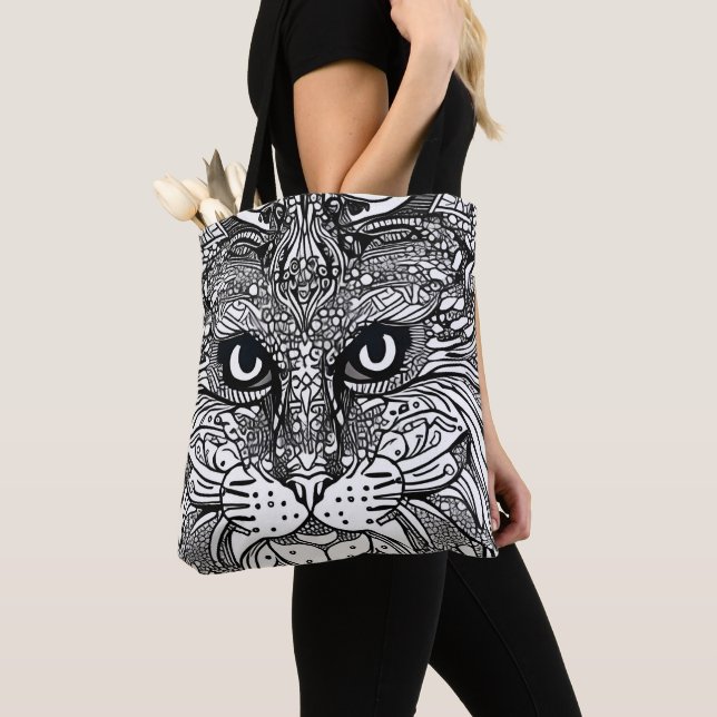 Tote Bag Lion Cub Face Fourre-tout (De près)