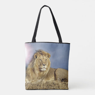 Tote Bag Lion dans le safari fourre-tout