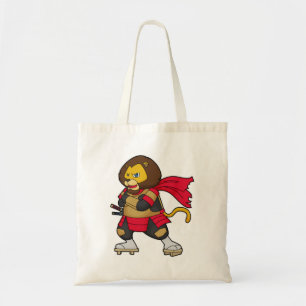 Tote Bag Lion en guerrier avec Cap