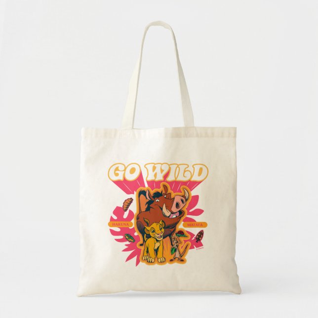 Tote Bag Lion King | Hakuna Matata - Go Wild (Devant)