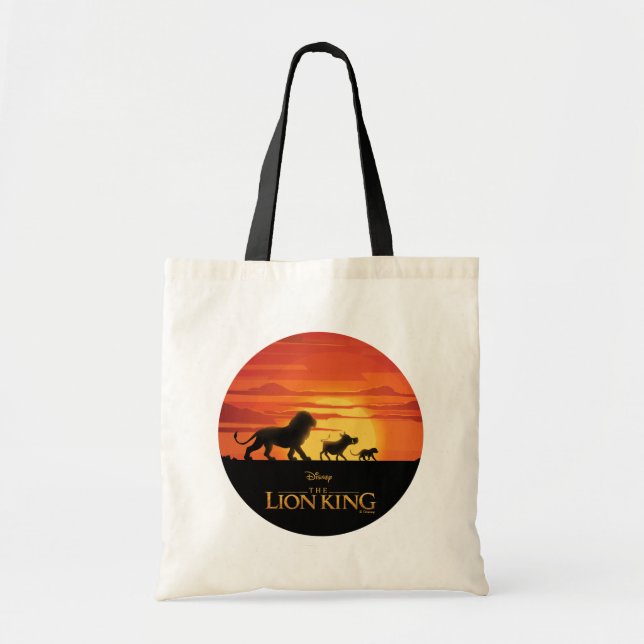 Tote Bag Lion King | Simba, Pumbaa & Timon Silhouette (Devant)
