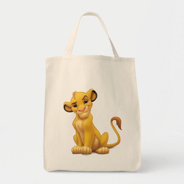 Tote Bag Lion King | Simba sur le Motif triangle (Devant)
