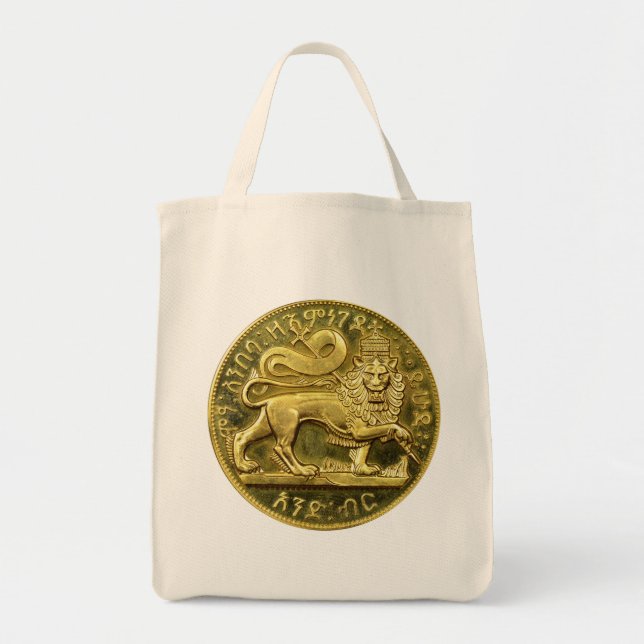 Tote Bag Lion of Judah Empire of Ethiopia Rastafari Bag (Devant)