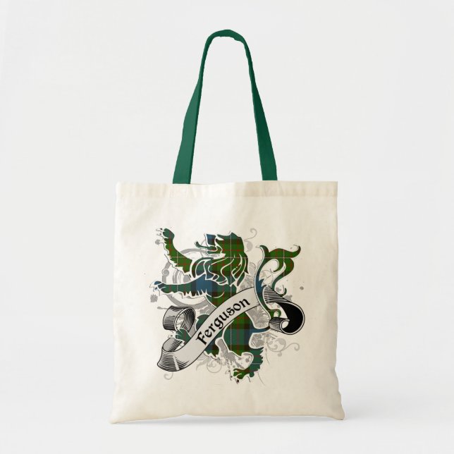 Tote Bag Lion Tartan de Ferguson (Devant)