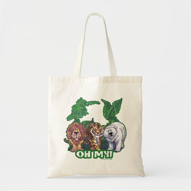 Tote Bag Lions Tiger Ours Oh Mon (Devant)
