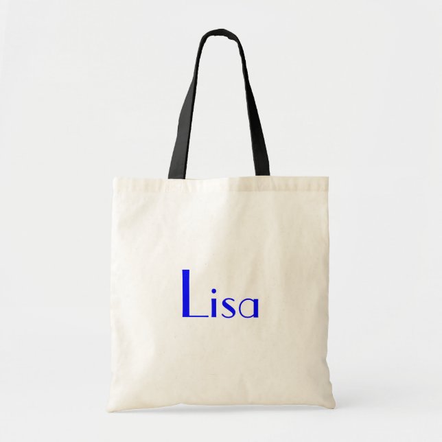Tote Bag Lisa En Noir Et Blanc (Devant)