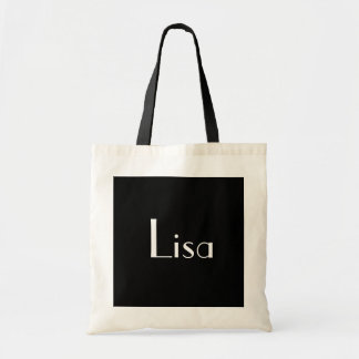 Tote Bag Lisa En Noir Et Blanc II