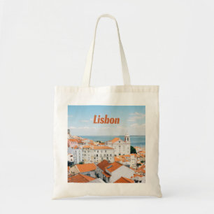 Tote Bag Lisbonne Portugal Plages de l'Atlantique Toits rou