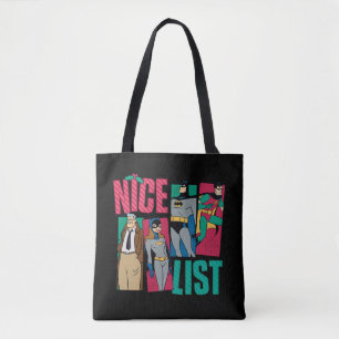 Tote Bag Liste de Batman   Père Noël Nice de héros