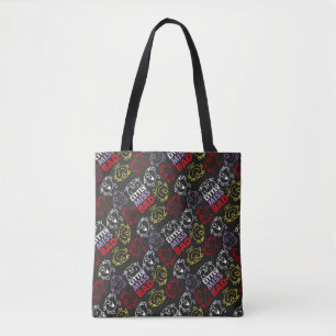 Tote Bag Little Miss Bad   Motif noir, rouge et jaune
