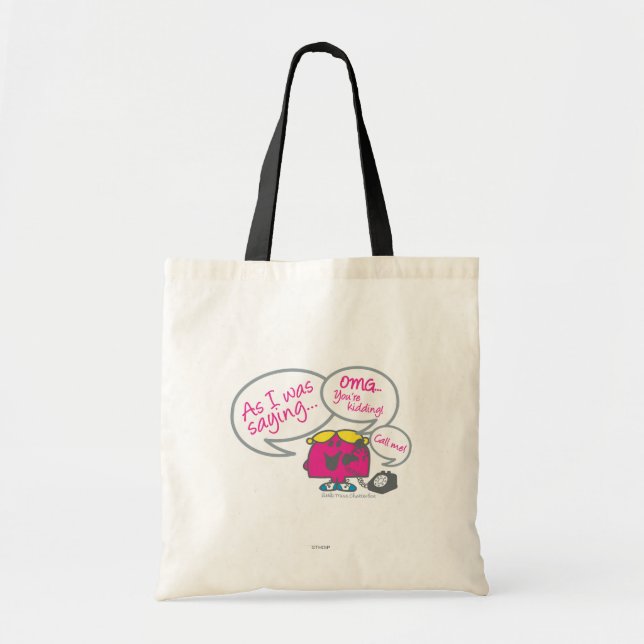 Tote Bag Little Miss Chatterbox & Téléphone (Devant)