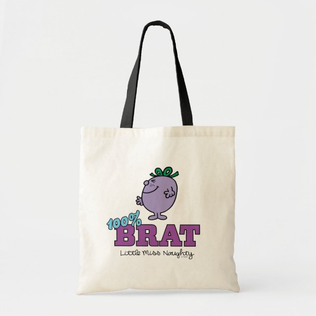 Tote Bag Little Miss Naughty 100% Brat (Devant)