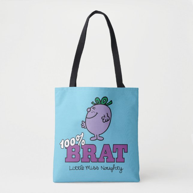 Tote Bag Little Miss Naughty 100% Brat (Devant)