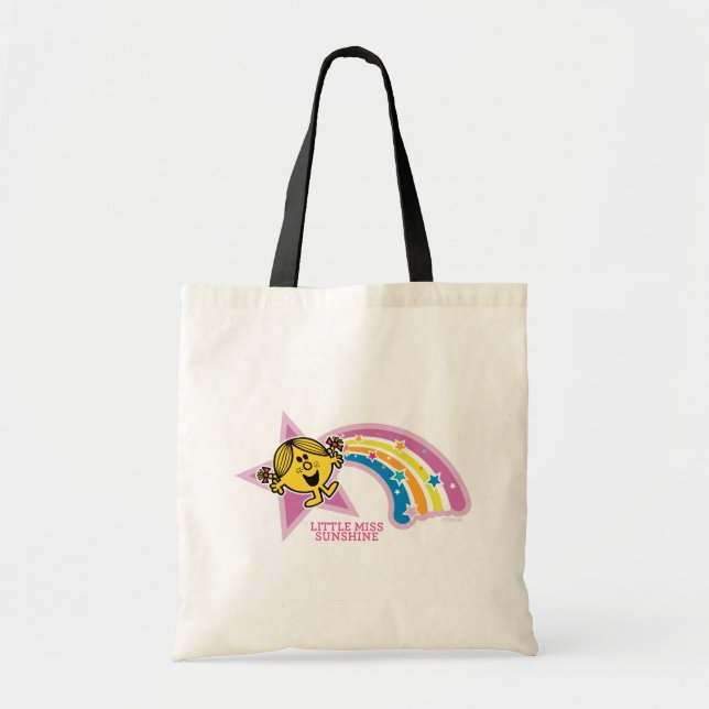 Tote Bag Little Miss Sunshine Rainbows et Stars (Devant)