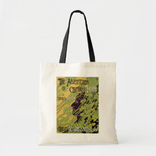 Tote Bag Livre Art Nouveau Vintage, Les Aventures du Capita