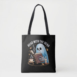 Tote Bag Livre confortable Halloween Ghost Skeleton Lecture