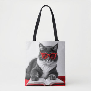 Tote Bag Livre de lecture Cat