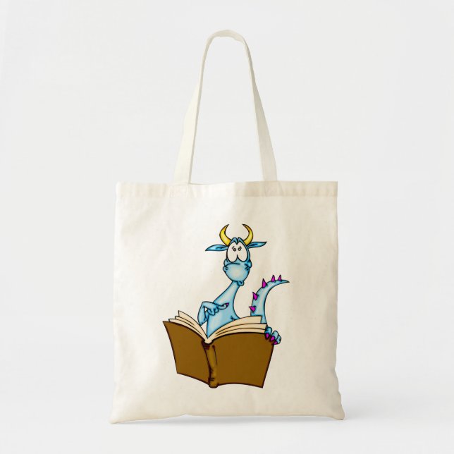 Tote Bag Livre de lecture de dragon (Devant)