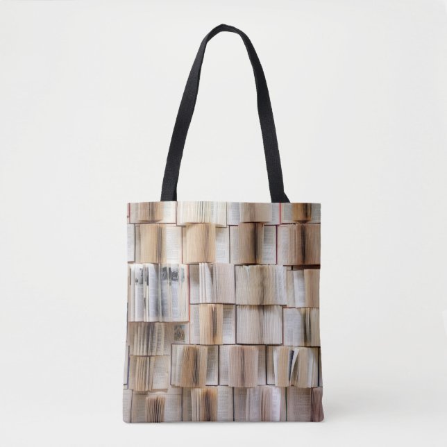Tote Bag Livre de livres muraux mur décoratif (Devant)