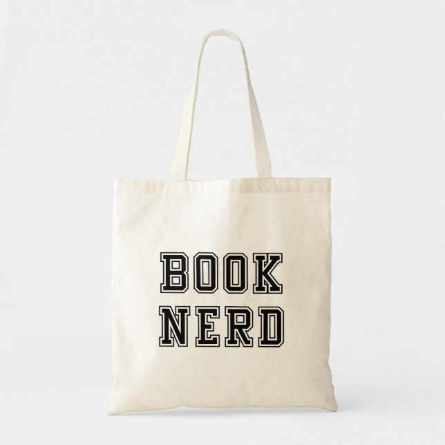 Tote Bag Livre de style Varsity Nerd (Devant)