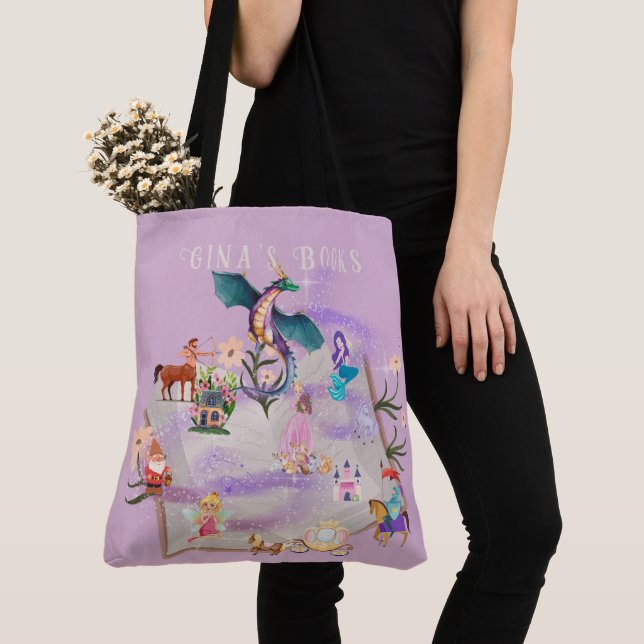 Tote Bag Livre d'histoire personnalisée (De près)