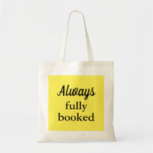 Tote Bag Livre drôle fourre-tout, joli jaune, lavable machi