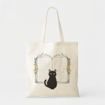 Livre Journal Relié Chat Noir Minimaliste Art
