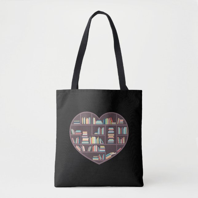 Tote Bag Livre Lover Heart Shape Reading Club Librairie Liv (Devant)