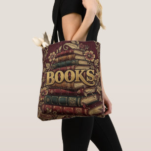 Tote Bag Livres Amoureux des Livres Écrivains Lecteurs Bibl