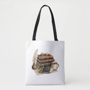 Tote Bag Livres Anciens & Coin de Lecture Cozy   