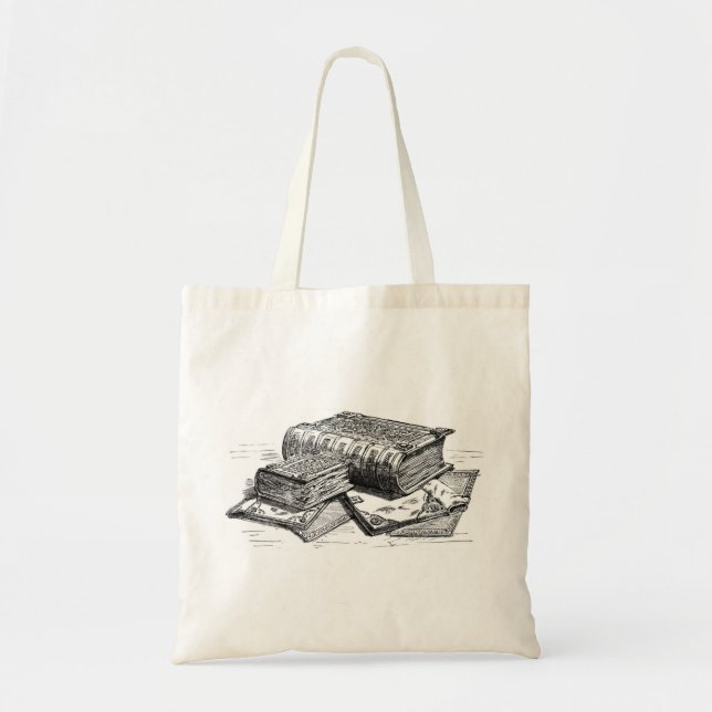 Tote Bag Livres antiques, (Devant)