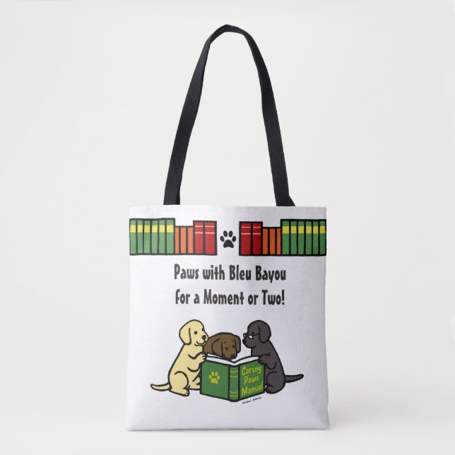 Tote Bag Livres de livres de livres de lecture de marionnet (Devant)