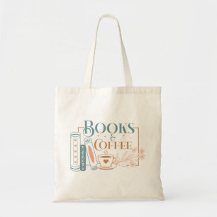 Tote Bag Livres Et Café