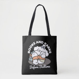 Tote Bag Livres et écorces - Conception de lecture de chien