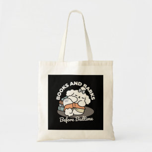 Tote Bag Livres et écorces - Conception de lecture de chien