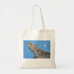 Tote Bag Lizard gris et demi-lune
