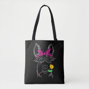 Tote Bag Llama Alpaca Bandana Agriculture