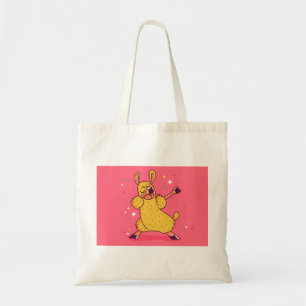 Tote Bag llama dabbing